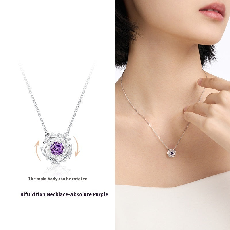 Camellia Necklace Light Luxury Clavicle Gift