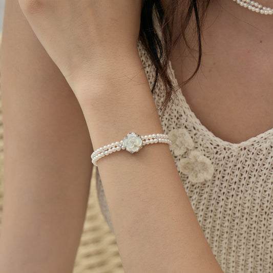 Moon Shadow Camellia Bracelet Spring And Summer Removable Twin